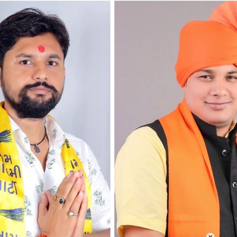 પાલિકા ચૂંટણી પહેલા 'AAP' મુશ્કેલીમાં:AAPના દાવેદાર શ્રવણ જોશી સામે ભાજપ નેતાએ બદનક્ષીની ફરિયાદ નોંધાવી, ઉત્રાણમાં પોસ્ટર વોર મામલે એકની ધરપકડ
