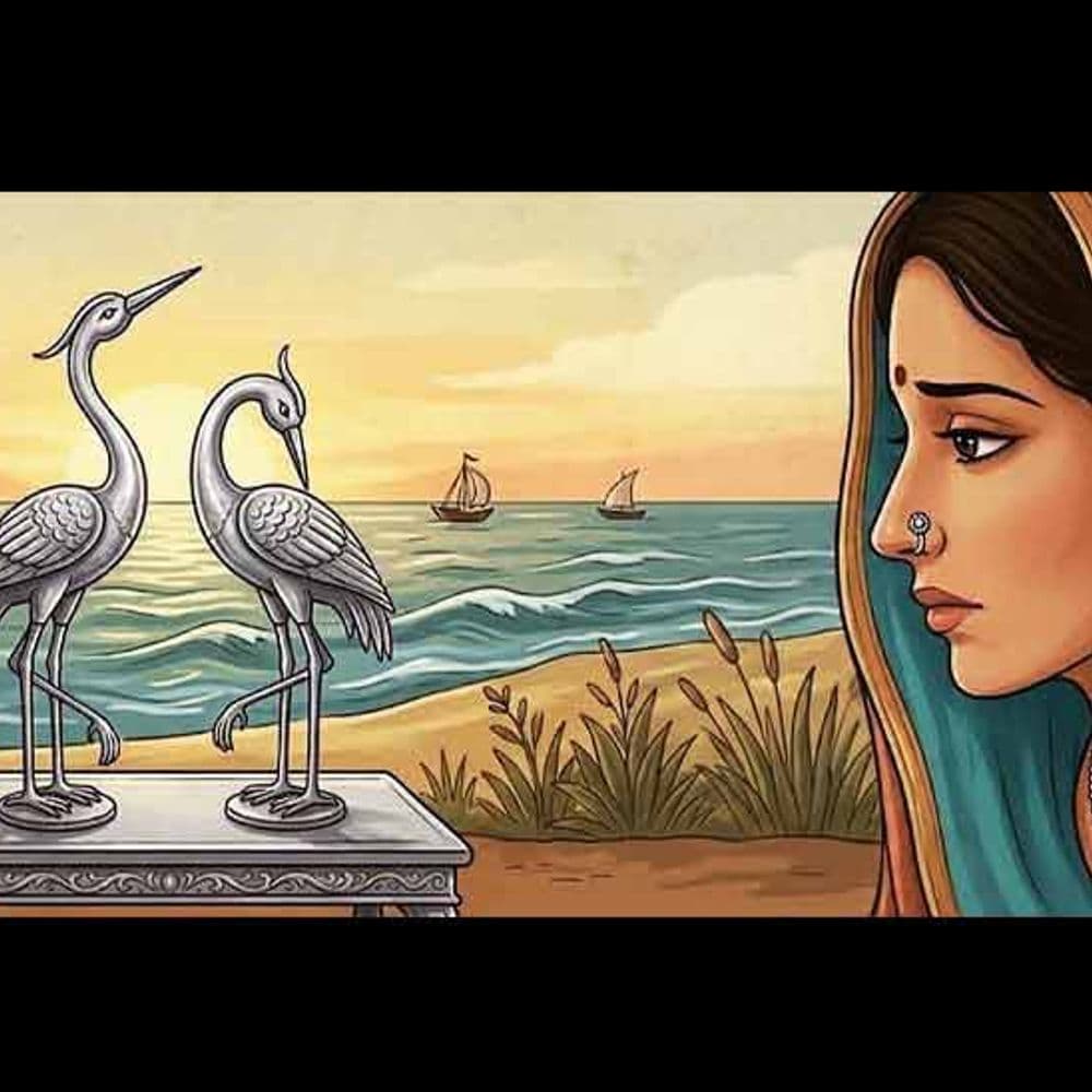 મેંદી રંગ લાગ્યો:ઈ રે કુંજલ બેઠી દરિયાને પાર