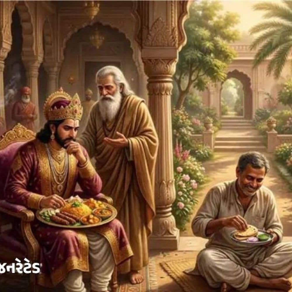 અઢળક સંપત્તિ છતાં રાજાની ઊંઘ ઊડી ગઈ:ગુરુના એક બોધપાઠે વ્યાકુળ રાજાને તણાવમાંથી મુક્તિ આપી, જાણો પ્રેરક કથા