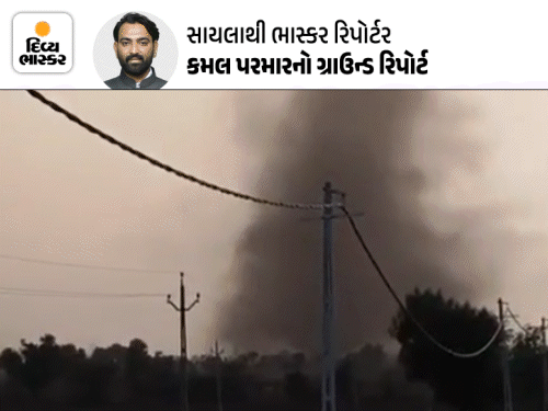 સાયલા હાઇવે પર ભયાનક 'ડસ્ટ ડેવિલે' મચાવી તબાહી:તોતિંગ ટ્રકને રમકડાંની જેમ પલટી નાખી, નજરે જોનારા બોલ્યા-આવું દ્રશ્ય ક્યારેય નથી જોયું, માટીનો મેક અપ કર્યો હોય તેવું લાગ્યું