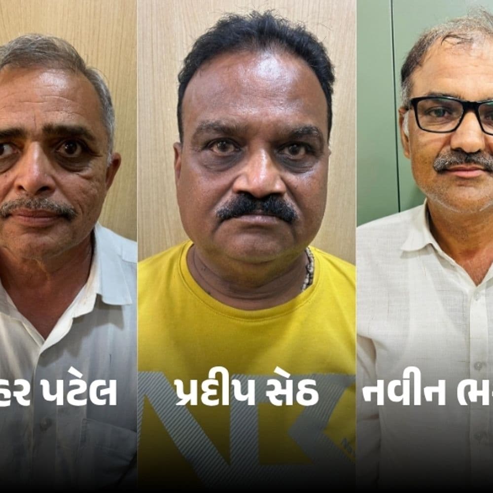 મહીસાગરમાં નલ સે જલ કૌભાંડમાં મોટી કાર્યવાહી:લુણાવાડા નગરપાલિકાના પૂર્વ પ્રમુખ ભાજપ નેતા મનહર પટેલ સહિત 3 કોન્ટ્રાકટરની ધરપકડ