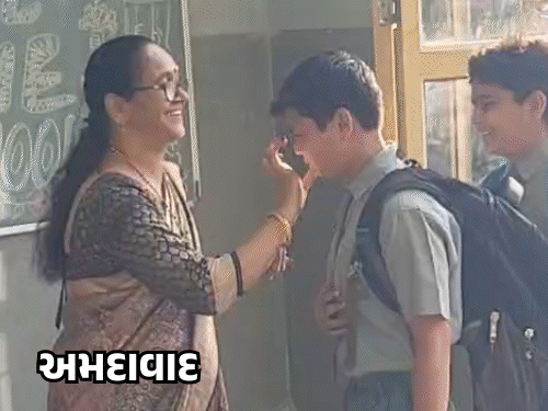 વેકેશન બાદ શાળાઓ ખુલતાં વિદ્યાર્થીઓના કિલ્લોલથી વર્ગખંડો ગુંજી ઊઠ્યા:બાળકોનું તિલક કરી સ્વાગત, ભૂલકાઓ રડતા નજરે પડ્યાં; ગરમીને ધ્યાને રાખી સ્કૂલોમાં વિશેષ વ્યવસ્થા